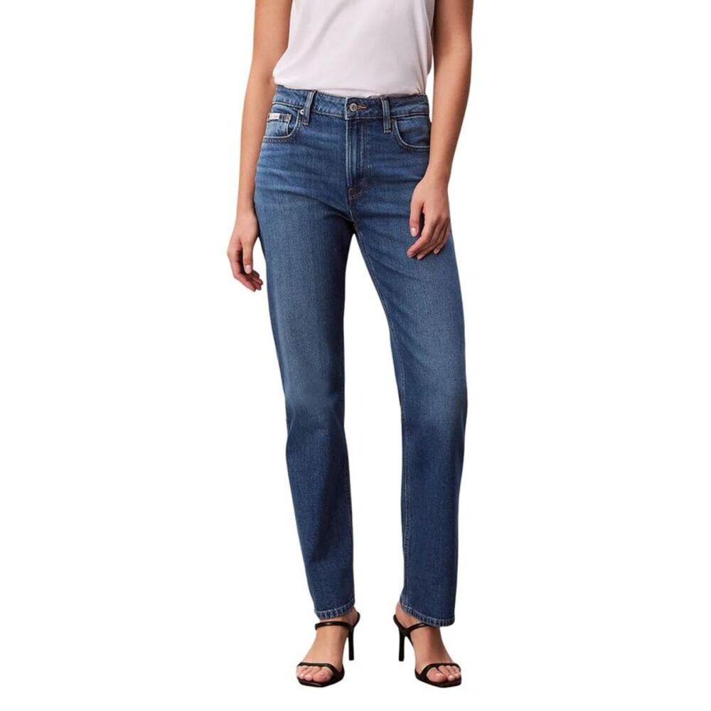 Calvin Klein Jeans Blue Cotton Mom Women's Jeans